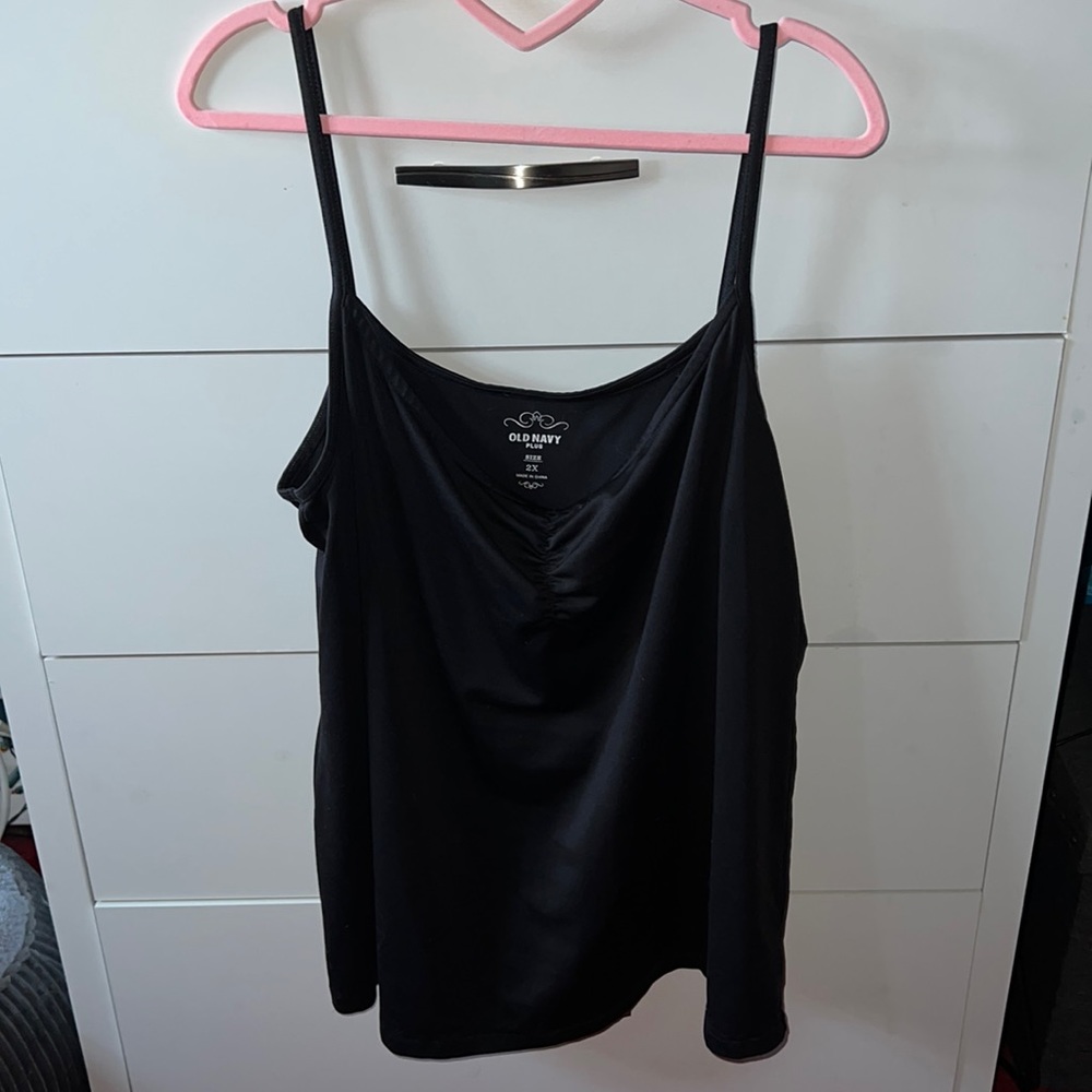 Plus size blank seamless layering satin tank